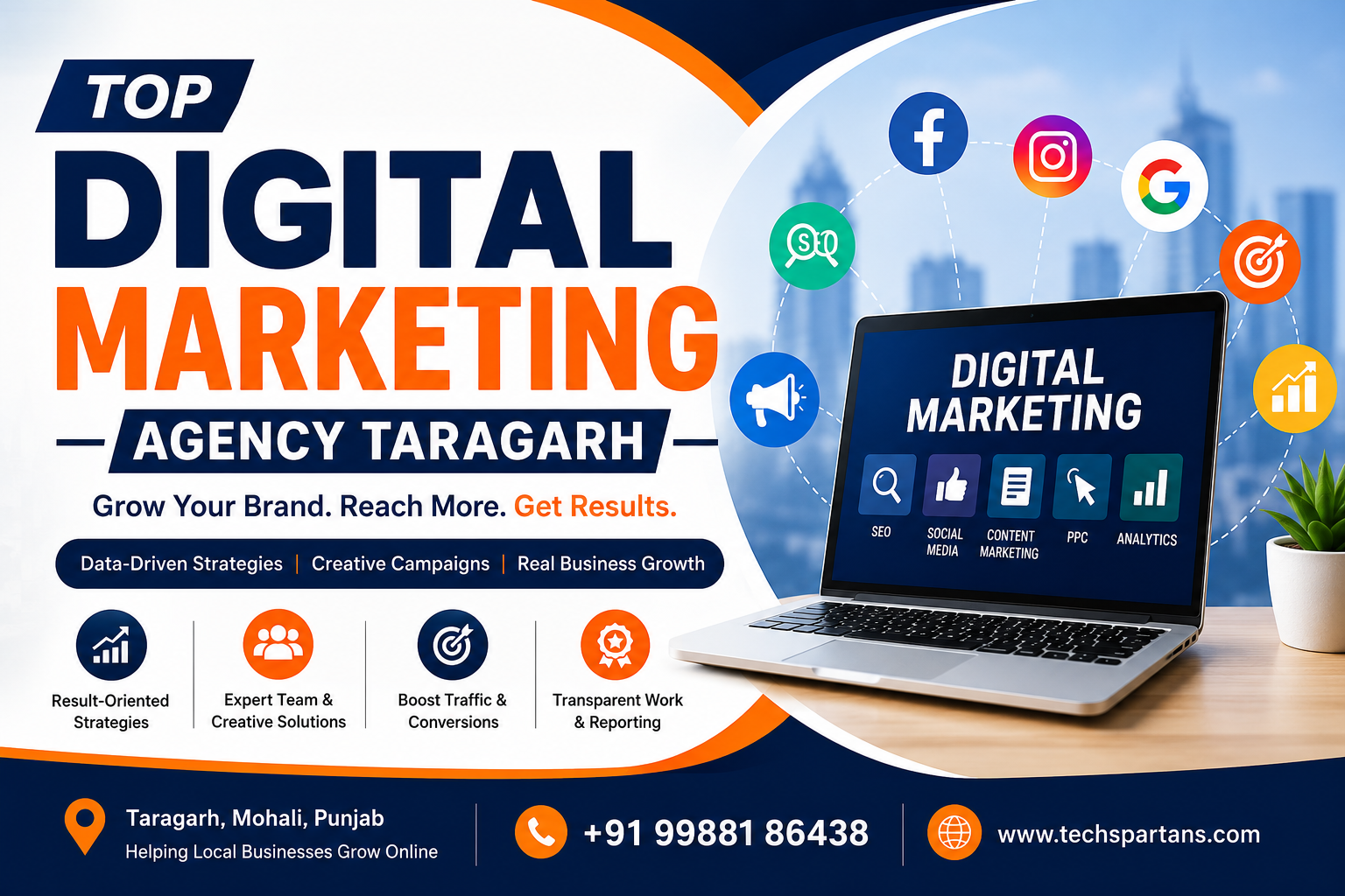 Top Digital Marketing Agency Taragarh for Growth